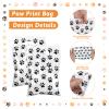 100 Pcs Paw Print Gift Bags, Paw Plastic Bags, Paw-Puppy Plastic Treat Favor Candy Goodie Bag with Handle, Paw-Print Dog Birthday Treat Bag, Pet Theme Party Supplies Decoration ( 9.8x6.5 Inches) view 4