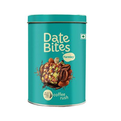 Farmley Coffee Rush Date Bite 200 gm I Dates Barfi Made with Dates, Coffee Powder,Pista, Cashews, Almonds, Honey and Pure Ghee I Dry Fruits Nuts, Healthy Snacks Sweets,Gluten Free, No Added Sugar