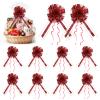 10 Piece Pull Gift Bows,24cm/9.45" x 40cm/15.75" Christmas Bows for Gift Wrapping,Birthday Bow for Presents BasketsBig Bow for Car (Color - V) view 1
