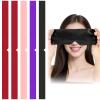 5 Pcs Blindfold for Adults Couples, Soft Imitated Silk Sleep Mask, Adjustable Blackout Eye Cover for Adults Couples Yoga,Travel, Nap, Meditation (Black, Purple, Pink, 2 Wine Red) view 1