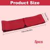 5 Pcs Blindfold for Adults Couples, Soft Imitated Silk Sleep Mask, Adjustable Blackout Eye Cover for Adults Couples Yoga,Travel, Nap, Meditation (Black, Purple, Pink, 2 Wine Red) view 2