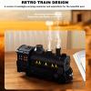 2026 New Train Diffuser, 300ml Train Essential Oil Diffuser Aromatherapy Humidifier with Dual-Color LED Light, Ultrasonic Cool Mist, Quiet Auto Shut-Off Steam for Home & Office (White, Basic) view 3