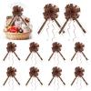 10 Piece Pull Gift Bows,24cm/9.45" x 40cm/15.75" Christmas Bows for Gift Wrapping,Birthday Bow for Presents BasketsBig Bow for Car (Color - S) view 1