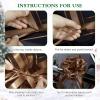 10 Piece Pull Gift Bows,24cm/9.45" x 40cm/15.75" Christmas Bows for Gift Wrapping,Birthday Bow for Presents BasketsBig Bow for Car (Color - S) view 3