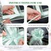 10 Piece Pull Gift Bows,24cm/9.45" x 40cm/15.75" Christmas Bows for Gift Wrapping,Birthday Bow for Presents BasketsBig Bow for Car (Color - I) view 3