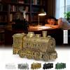 2026 New Train Diffuser, 300ml Train Essential Oil Diffuser Aromatherapy Humidifier with Dual-Color LED Light, Ultrasonic Cool Mist, Quiet Auto Shut-Off Steam for Home & Office (Gold, Remote) view 1
