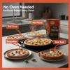 Maniarr's Pizza Dough Mix w/Pre-Activated Yeast mixed in Flour - Makes 4 x 1.76 oz Dough Balls for 4 x 7" Authentic Italian-Style Pizzas - Just Add Water & Oil, Baked in 8 Minutes - 200g (Pack of 3) view 3