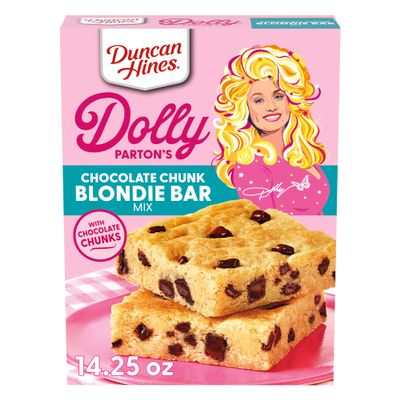 Duncan Hines Dolly Parton's Chocolate Chunk Blondie Bar Dessert Mix 14.25oz