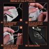 4 Pairs Soft Eyeglasses Nose Pads Pieces + 8 Pcs Screw in,Silicone Comfort Anti Slip Flexible Nose Pieces for Glasses Replacement Part Kits view 4
