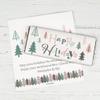 100 Pack Personalized Happy Holidays Chocolate Bar Wrappers For DIY Holiday Party Favors, Stocking Stuffers, Festive Giveaways, Christmas Gifting & More (Candy Not Included) - Trees view 1