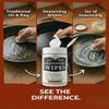 Cookware Care Cast Iron Seasoning Oil Wipes, 100 Wipes, Made in USA with Grapeseed Oil for Cast Iron Skillet, Blackstone Griddle (2 pack) view 3
