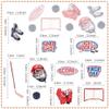 50Pcs Edible Ice Hockey Cupcake Toppers Edible Puck Cupcake Picks for Ice Hockey Player Birthday Cupcake Decorations Winter Sports Baby Shower Birthday Party Supplies view 2