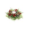 Christmas Candle Ring Artificial Pine Cones Pine Leaf Berries Candle Wreath for Desktop Centerpieces Decor (Olive Green, 22cm) view 1