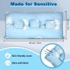 supregear Abdominal Seatbelt Pillow, Soft Smooth Cover Seatbelt Cushion with Hot/Cold Pack Pocket for Gentle Comfort and Pressure Relief During Travel or Recovery (Blue Monstera Pattern) view 2