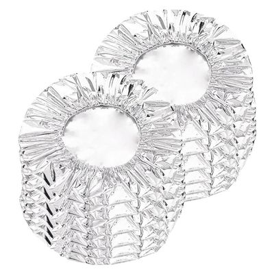 Tin Foil Food Insulation Cover Reusable Aluminum Foil Heat Shield Lids Adjustable Food Storage Covers for Kitchen Oil-Resistant and Easy to Clean(10pcs)