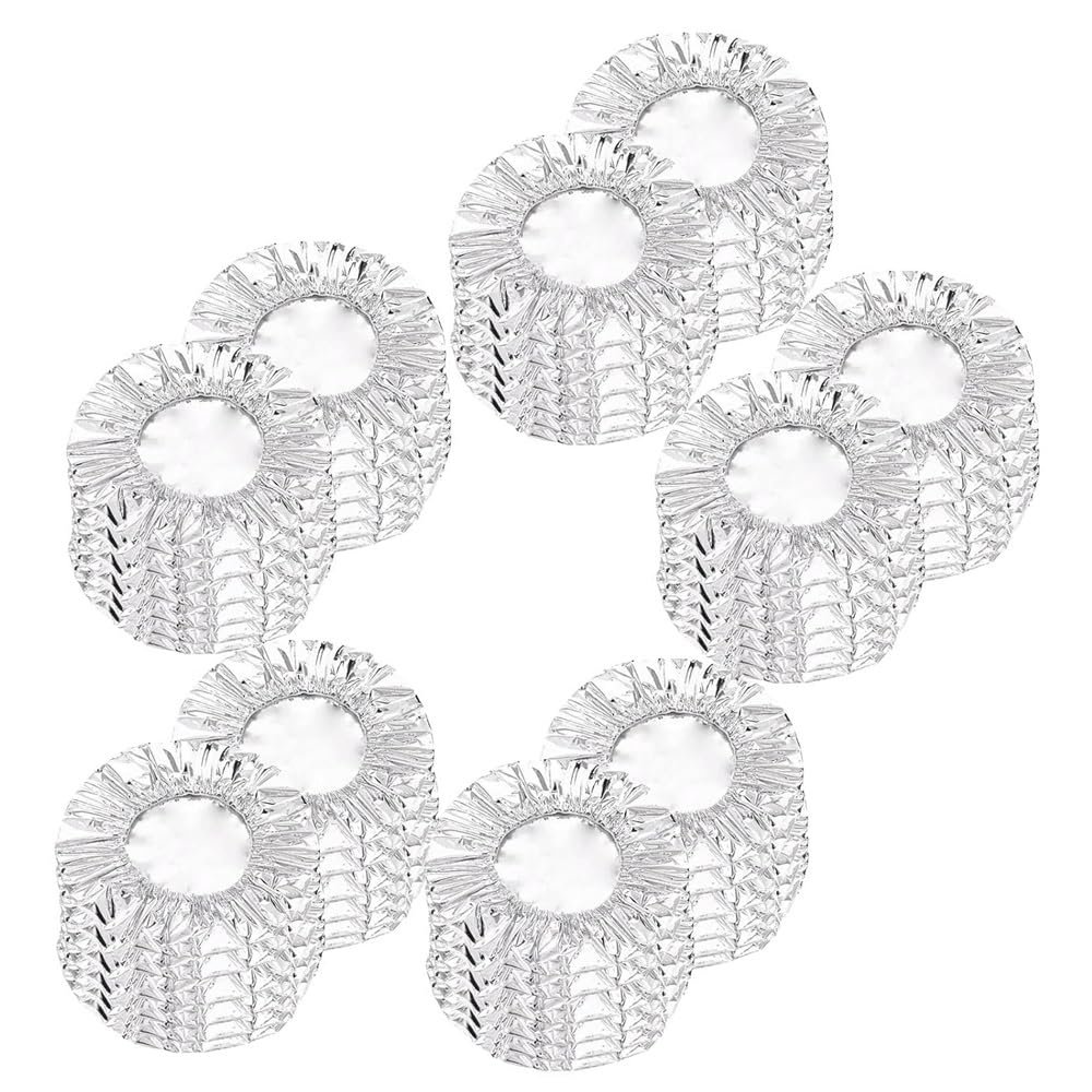 Tin Foil Food Insulation Cover Reusable Aluminum Foil Heat Shield Lids Adjustable Food Storage Covers for Kitchen Oil-Resistant and Easy to Clean(50pcs)