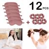 12Pcs Silk Sleep Masks Satin Eye Mask Silky Eyes Cover Blindfold Eyeshade Hair Ties Scrunchy Travel Bridesmaids Gifts view 2