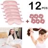 12Pcs Silk Sleep Masks Satin Eye Mask Silky Eyes Cover Blindfold Eyeshade Hair Ties Scrunchy Travel Bridesmaids Gifts view 4