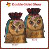 KKdskkds Lovely Owl On Blossom Branch Christmas Gift Bag Holiday Present Wrapping Party Supplies view 3