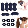 12Pcs Silk Sleep Masks Satin Eye Mask Silky Eyes Cover Blindfold Eyeshade Hair Ties Scrunchy Travel Bridesmaids Gifts view 1