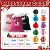 Ulico Personalized Christmas Santa Sack Bags with Embroidered Name,20x28 Custom Christmas Santa Bags, Large Red Velvet Drawstring Gift Supplies Bag (4 Pcs) view 2