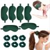 12Pcs Silk Sleep Masks Satin Eye Mask Silky Eyes Cover Blindfold Eyeshade Hair Ties Scrunchy Travel Bridesmaids Gifts view 1