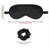12Pcs Silk Sleep Masks Satin Eye Mask Silky Eyes Cover Blindfold Eyeshade Hair Ties Scrunchy Travel Bridesmaids Gifts view 3