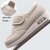 Wide Elderly Shoes, Diabetic Footwear, Adjustable Breathable Walking Shoes, Comfortable Lightweight Sneakers, Relaxing Casual Slippers, for Swollen Feet, Edema Relief Blue view 3