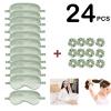 24Pcs Satin Eye Mask Silk Sleep Masks Silky Eyes Cover Blackout Blindfold Eyeshade Scrunchies Hair Ties Travel Wedding Gift view 4