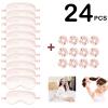 24Pcs Satin Eye Mask Silk Sleep Masks Silky Eyes Cover Blackout Blindfold Eyeshade Scrunchies Hair Ties Travel Wedding Gift view 2