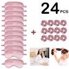 24Pcs Satin Eye Mask Silk Sleep Masks Silky Eyes Cover Blackout Blindfold Eyeshade Scrunchies Hair Ties Travel Wedding Gift view 2