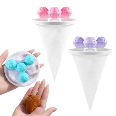 Laundry Hair Catcher - Laundry Lint Filter with 3 Floating Mesh Bags Highly Effective Pet Hair Remover for Washing Machine Durable Material with Easy Clean Design Fabric Protection for Home and Dorm