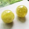 LoKori Citrine Crystal Ball for Gift,Natural Yellow Crystal Sphere with Wooden Stand,Ornaments Feng Shui for Meditation and Positive Energy Decor,70mm view 4