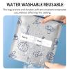 30 Pcs Reusable Aluminum Foil Sealable Storage Bags, Aluminum Foil Storage Bags, Stand up Freezer Vacuum Zip Lock Pouches with Label for Vegetable Fruit Meat (30*S) view 4