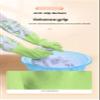 XUNPENG PVC Single-Layer Kitchen Gloves, Household Gloves for Kitchen Dishwashing Cleaning Laundry (Purple,L,2 pairs) view 4