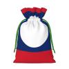 JxWCher Flag of Laos Print Christmas Gift Bag Gift Pouches with Drawstring, Rustic Holiday Party Favor Bags Medium view 2