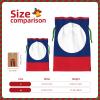 JxWCher Flag of Laos Print Christmas Gift Bag Gift Pouches with Drawstring, Rustic Holiday Party Favor Bags Medium view 4