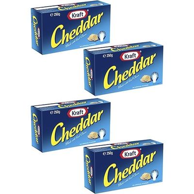 Cheddar Cheese BlockKraft (Pack of 4 x 250g Ea) Made from cow milk gives a fresh flavor and great taste ... Imported from Australia-Delicious! SALE