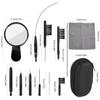 13 PCS Hearing Aid Cleaning Kits Includes Nylon Brushes, Magnifier, Ventilation Rod, Screwdriver, Case for Headphones, EarplugsEarbuds Headphones Airpods Cleaner Brush Kits with Case view 2