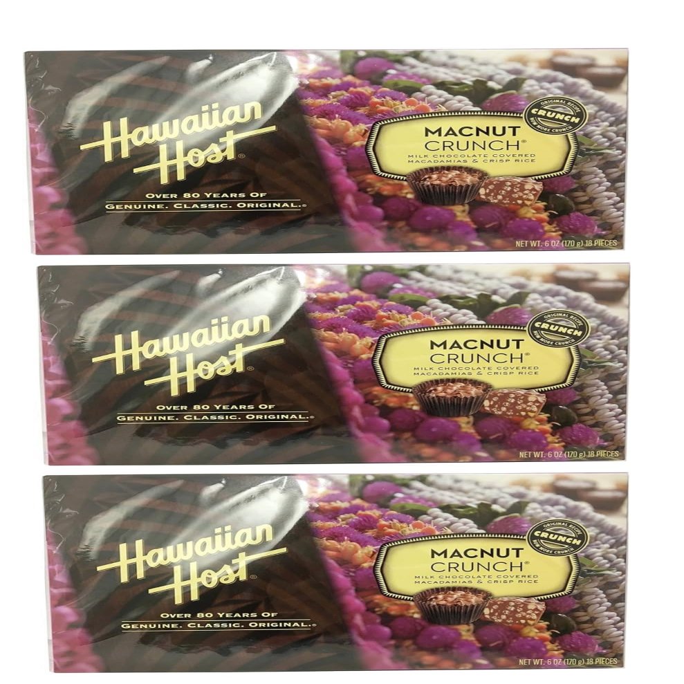 Hawaiian Macnut Crunch Pack of 3