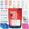 Travel Medicine Kit - 78-Piece TSA-Approved Medication Pack for Flights, Cruises & International Travel | Individually Wrapped OTC Medication Essentials view 1