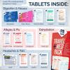 Travel Medicine Kit - 78-Piece TSA-Approved Medication Pack for Flights, Cruises & International Travel | Individually Wrapped OTC Medication Essentials view 2