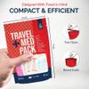 Travel Medicine Kit - 78-Piece TSA-Approved Medication Pack for Flights, Cruises & International Travel | Individually Wrapped OTC Medication Essentials view 4