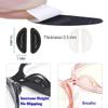 20 Pairs Black Eyeglasses Nose Pads, Stick On 3.5 mm Thickness Adhesive,Soft Silicone Comfort Anti Slip Flexible Nose Pieces for Glasses Sunglasses Reading Glasses Replacement Part Kits view 2