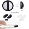20 Pairs Black Eyeglasses Nose Pads, Stick On 3.5 mm Thickness Adhesive,Soft Silicone Comfort Anti Slip Flexible Nose Pieces for Glasses Sunglasses Reading Glasses Replacement Part Kits view 3