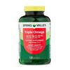 Spring Valley Triple Omega, Fish Oil 800mg, Flax Oil 800mg, and Borage Softgels, Heart Health Dietary Supplement, 120 Count view 1