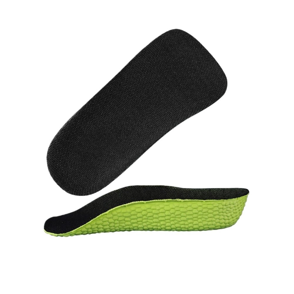 1.5-3.5CM Invisible Height Increasing Insole Arch Support Insole Soft Elastic Light Weight for Men Women Shoes Pads(Green,3.5cm)