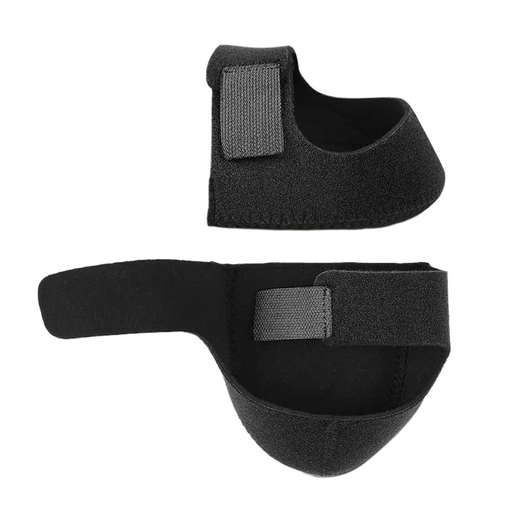 1 Pair 1cm Thick Back Heel Protective Sleeve Heel Pad Adjustable Gel Heel Arch Support Foot Flat Feet(Black,(L) 11 * 10.5 * 4.5cm(L*W*H))