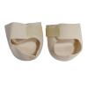 1 Pair 1cm Thick Back Heel Protective Sleeve Heel Pad Adjustable Gel Heel Arch Support Foot Flat Feet(White,(S) 9.5 * 10 * 4.5cm(L*W*H)) view 1