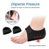 1 Pair 1cm Thick Back Heel Protective Sleeve Heel Pad Adjustable Gel Heel Arch Support Foot Flat Feet(White,(S) 9.5 * 10 * 4.5cm(L*W*H)) view 4